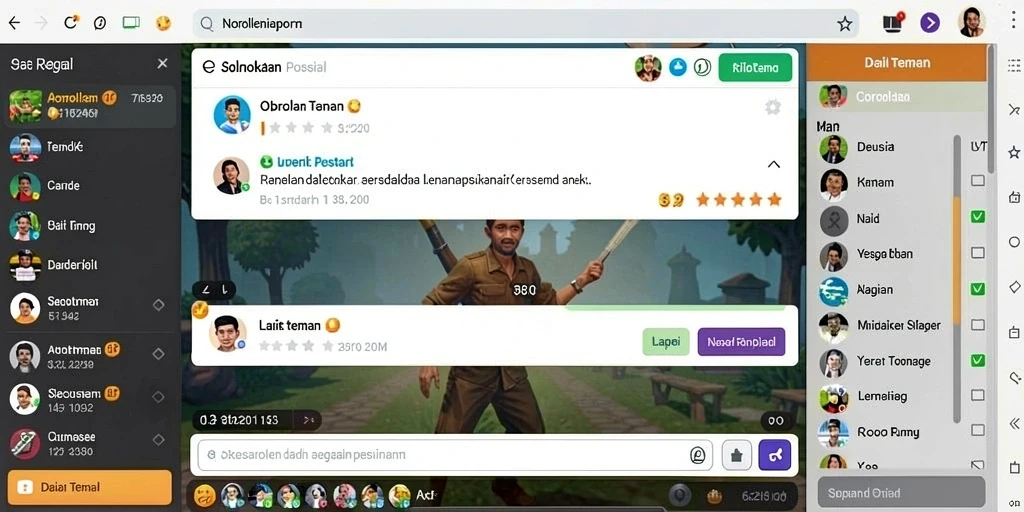 Tangkapan layar menampilkan gameplay yang mendebarkan.