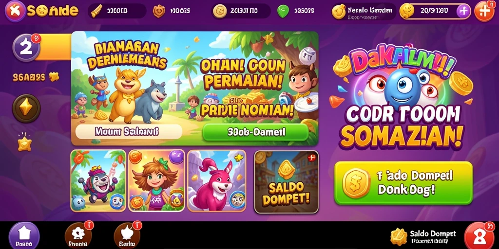 Tampilan karakter yang menarik dan beragam.
