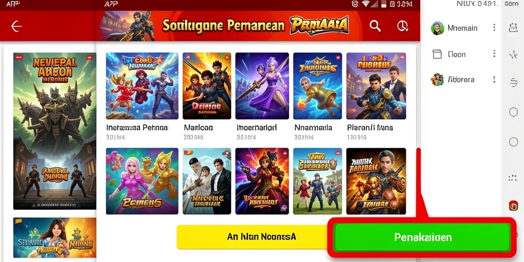 Tampilan menu utama yang intuitif dan menarik.