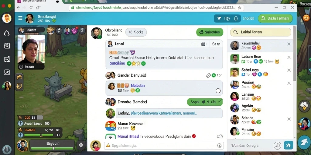 Screenshot menunjukkan mode permainan yang menarik.
