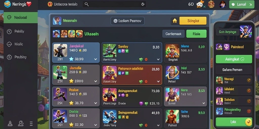 Screenshot menampilkan karakter dalam aksi.