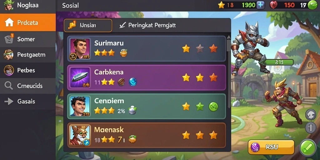 Tampilan awal aplikasi GIFTRP288 yang menarik.