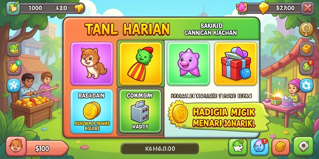 Tampilan menu utama yang sederhana dan intuitif.