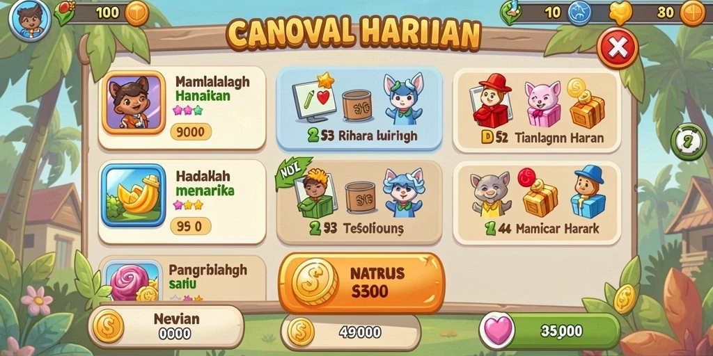 Tampilan antarmuka yang menarik dan modern.