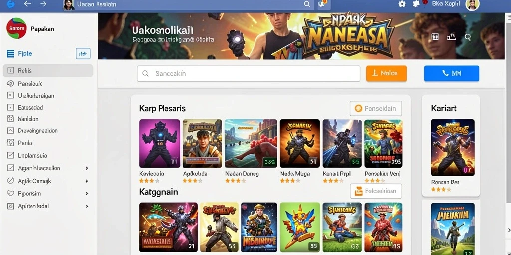 Tampilan antarmuka yang user-friendly.