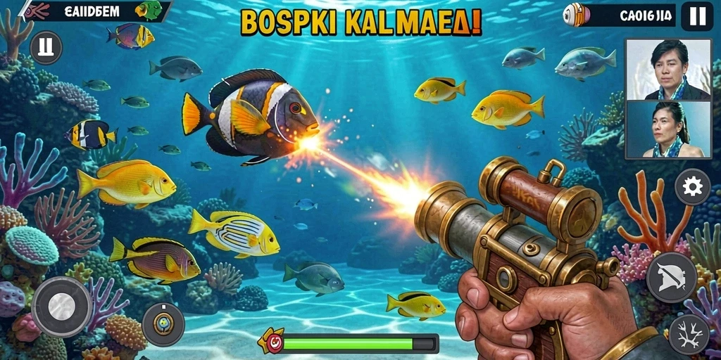 Tampilan level awal yang menarik dan penuh warna.