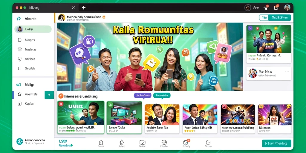 Tampilan antarmuka yang menarik dengan grafis memukau.